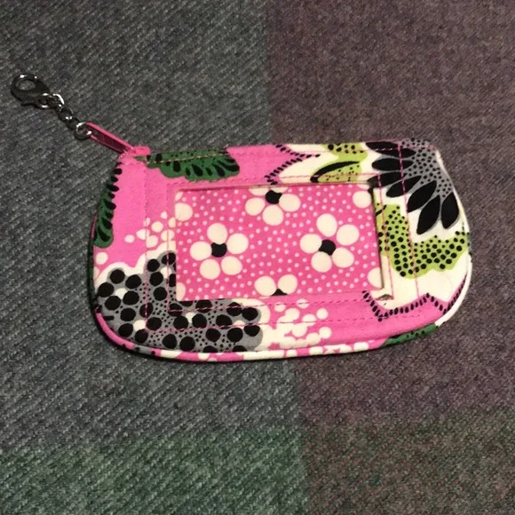 Vera Bradley Priscilla Pink ID, Coin purse, & keychain. - Picture 2 of 6